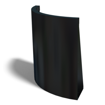 Mur de soutènement en acier - Courbe extérieure - 50 x 50 x 60 cm - Autre couleur RAL