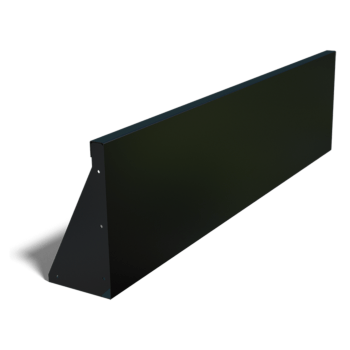 Paroi de soutènement en acier thermolaqué droite 150 cm (hauteur 40 cm)