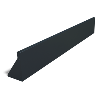 Mur de soutènement en acier peint par poudrage droit de 200 cm (hauteur 30 cm)