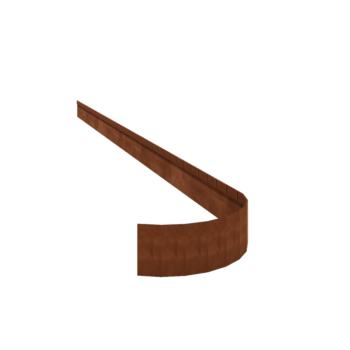 Bordure FLEX en acier corten à bord aplati 13 cm (longueur 240 cm)