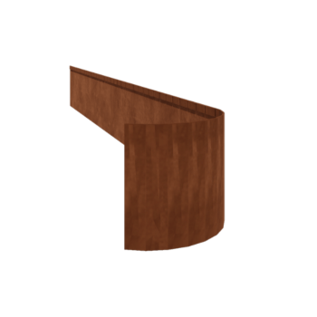 Bordures de jardin en acier Corten - Écrasé FLEX - Hauteur 35 cm - 240 cm