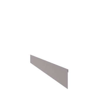 Bordures de jardin en acier galvanisé - Écrasé - Hauteur 13 cm - 240 cm