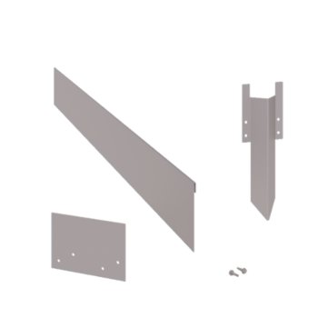 Bordure en acier galvanisé aplatie de 13 cm set complet par 15 mètres