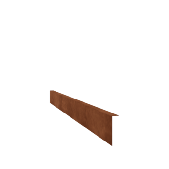 Bordure en acier corten à bord replié 12 cm (longueur 240 cm)