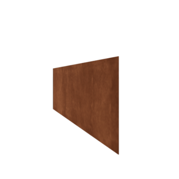 Bordures de jardin en acier Corten - Droit - Hauteur 37,5 cm - 150 cm