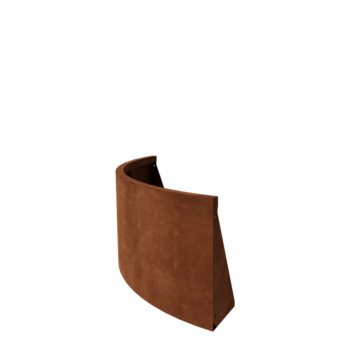 Mur de soutènement en acier Corten - Courbe extérieure - 100 x 100 x 50 cm
