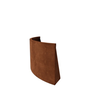 Mur de soutènement en acier Corten - Courbe extérieure - 100 x 100 x 60 cm