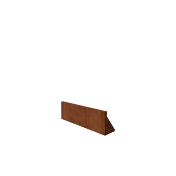 Mur de soutènement en acier corten droit 100 cm (hauteur 30 cm)