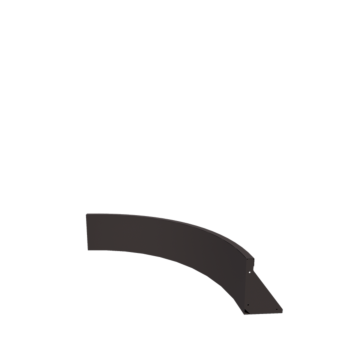 Mur de soutènement en acier - Courbe intérieure - 100 x 100 x 30 cm - Autre couleur RAL