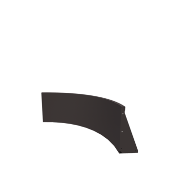 Mur de soutènement en acier - Courbe intérieure - 100 x 100 x 50 cm - RAL7016 mat (gris anthracite)