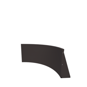 Mur de soutènement en acier - Courbe intérieure - 100 x 100 x 60 cm - Autre couleur RAL