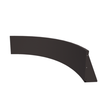 Mur de soutènement en acier - Courbe intérieure - 150 x 150 x 50 cm - RAL7016 mat (gris anthracite)