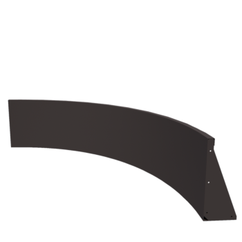 Mur de soutènement en acier - Courbe intérieure - 150 x 150 x 50 cm - Autre couleur RAL