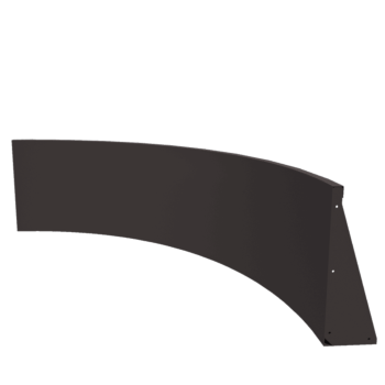 Mur de soutènement en acier - Courbe intérieure - 150 x 150 x 60 cm - Autre couleur RAL