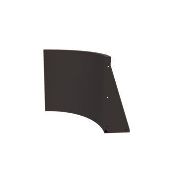 Mur de soutènement en acier - Courbe intérieure - 50 x 50 x 60 cm - RAL7016 mat (gris anthracite)