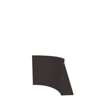 Mur de soutènement en acier - Courbe intérieure - 50 x 50 x 60 cm - Autre couleur RAL