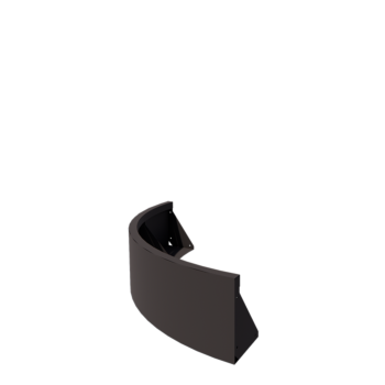 Mur de soutènement en acier - Courbe extérieure - 100 x 100 x 30 cm - Autre couleur RAL