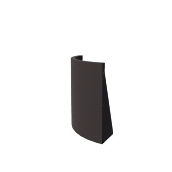 Mur de soutènement en acier - Courbe extérieure - 50 x 50 x 60 cm - Autre couleur RAL