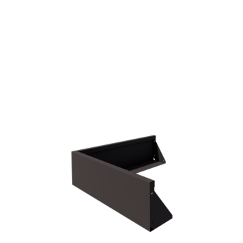 Mur de soutènement en acier - Angle extérieur - 100 x 100 x 30 cm - Autre couleur RAL