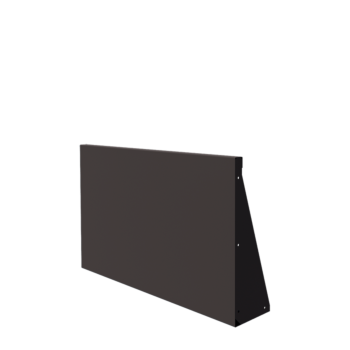 Mur de soutènement en acier - Droit - 100 x 60 cm - Autre couleur RAL