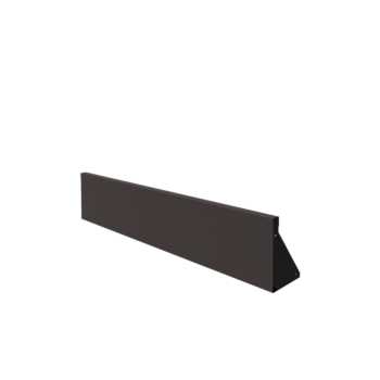 Mur de soutènement en acier - Droit - 150 x 30 cm - RAL7016 mat (gris anthracite)