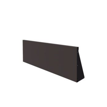 Mur de soutènement en acier - Droit - 150 x 50 cm - RAL7016 mat (gris anthracite)