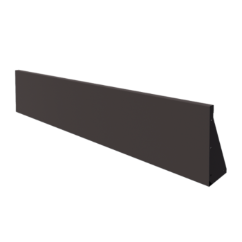 Mur de soutènement en acier - Droit - 200 x 40 cm - RAL7016 mat (gris anthracite)