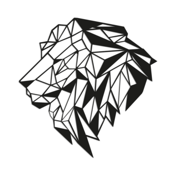 Décoration murale en métal - Lion 2.0 Small - 50,8 x 50 cm Décoration murale en métal - Lion 2.0 Small - 50,8 x 50 cm