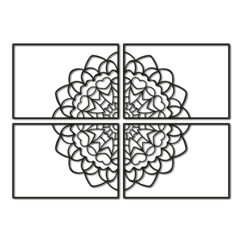 Décoration murale en métal Mandala *OP=OP Décoration murale en métal Mandala *OP=OP