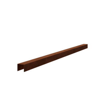Profilé de transition en acier Corten 5 x 5 x 5 cm (longueur 150 cm)