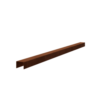 Profilé de transition en acier Corten 5 x 6 x 5 cm (longueur 150 cm)