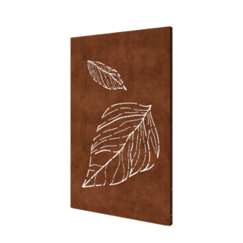 Feuilles tombantes en acier Corten