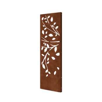 Panneau décoratif en acier Corten - Arbre - Partie 2 - 60 x 6 x 190 cm