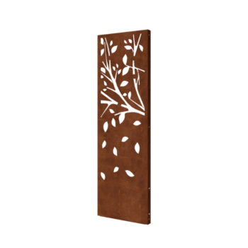 Panneau décoratif en acier Corten - Arbre - Partie 3 - 60 x 6 x 190 cm
