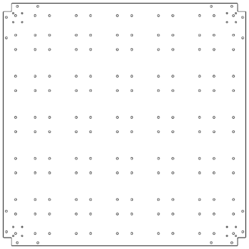 Plaque de fond en acier galvanisé - 120 x 120 cm