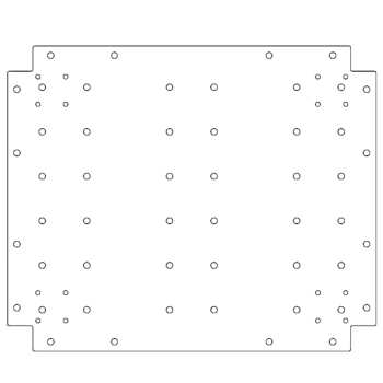 Plaque de fond en acier galvanisé - 50 x 60 cm