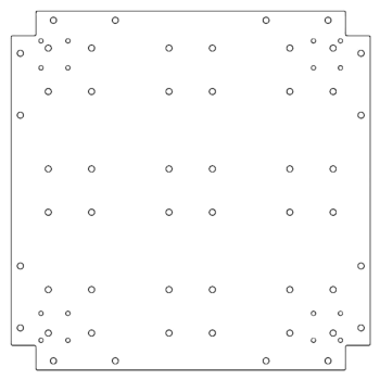 Plaque de fond en acier galvanisé - 60 x 60 cm