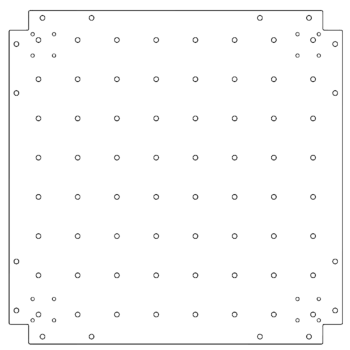 Plaque de fond en acier galvanisé - 70 x 70 cm