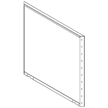 Jardinière en acier - Panneau 100 x 100 cm - RAL7016 mat (gris anthracite)