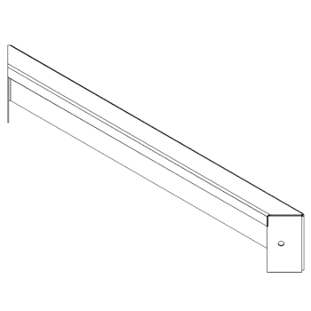 Jardinière en acier Corten - Panneau 10 x 60 cm