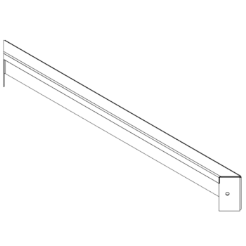 Jardinière en acier Corten - Panneau 10 x 80 cm
