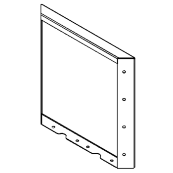 Jardinière en acier - Panneau 40 x 40 cm - RAL7016 mat (gris anthracite)