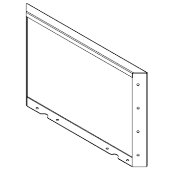 Jardinière en acier - Panneau 40 x 60 cm - RAL9005 mat (noir)