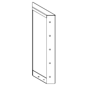 Jardinière en acier Corten - Panneau 50 x 20 cm