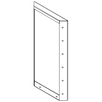 Jardinière en acier - Panneau 60 x 30 cm - RAL7016 mat (gris anthracite)