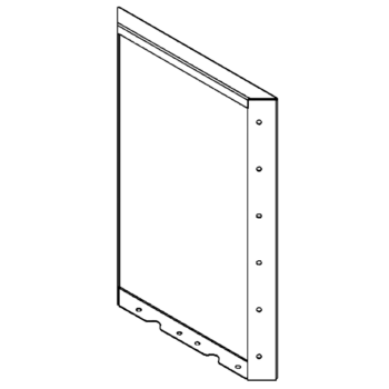 Jardinière en acier Corten - Panneau 60 x 40 cm