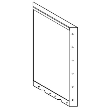 Jardinière en acier - Panneau 60 x 40 cm - RAL7016 mat (gris anthracite)