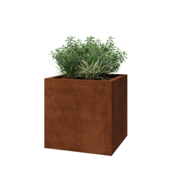 Bac à plantes soudée en acier corten Montana 70 x 70 x 70 cm