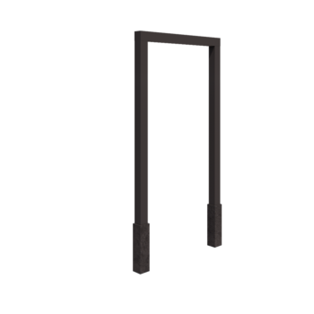 Pergola en acier - Droit - 150 x 230 cm - Autre couleur RAL - Avec plot béton