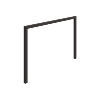 Pergola en acier - Droit - 400 x 230 cm - RAL7016 mat (gris anthracite) - Sans plot béton